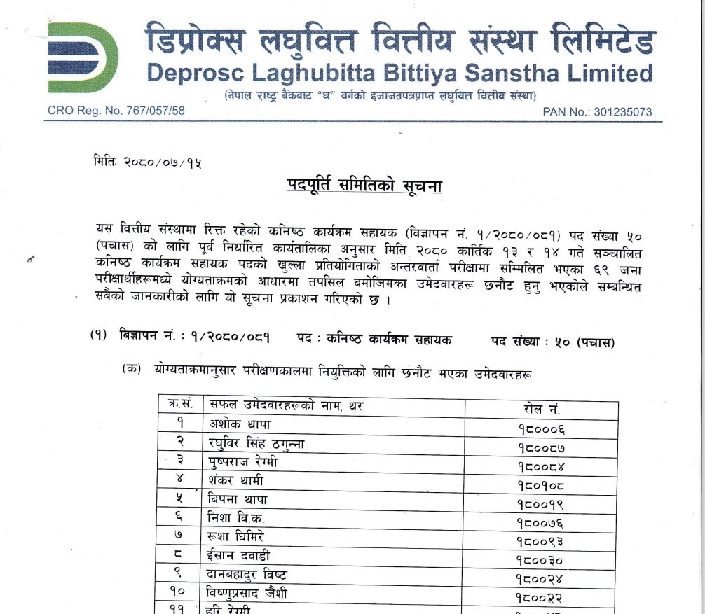 JPA NOtice 2080/07/15
